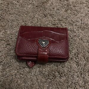 Brighton Red Wallet with Heart Accent SOLD